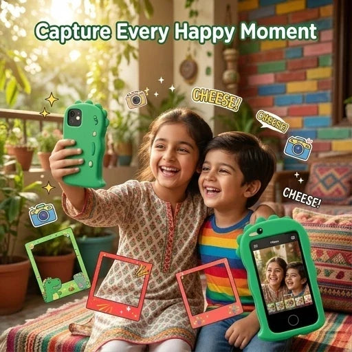 Kids Dinosaur Smart Touch Phone โ Educational Camera & Learning Toy for Kids