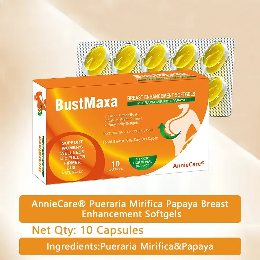 AnnieCare® Pueraria Mirifica Papaya Breast Enhancement Capsules 📈(𝑭𝒖𝒍𝒍𝒆𝒓 𝑩𝒓𝒆𝒂𝒔𝒕𝒔 - 𝑩𝒐𝒐𝒔𝒕𝒔 𝑭𝒂𝒕 𝑴𝒆𝒕𝒂𝒃𝒐𝒍𝒊𝒔𝒎 - 𝑹𝒆𝒔𝒕𝒐𝒓𝒆𝒔 𝑺𝒌𝒊𝒏 𝑬𝒍𝒂𝒔𝒕𝒊𝒄𝒊𝒕𝒚)