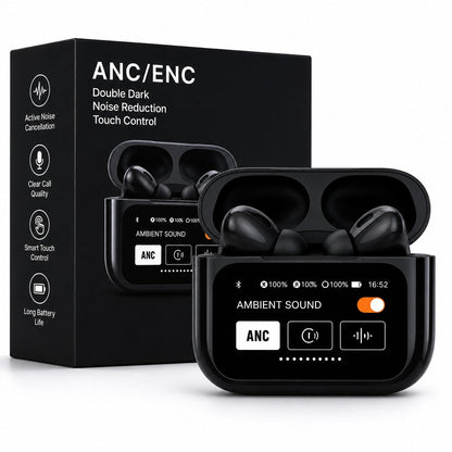 Air A9 Pro Digital Display Case Airpods / ANC/ENC Touch Screen Wireless Earbuds