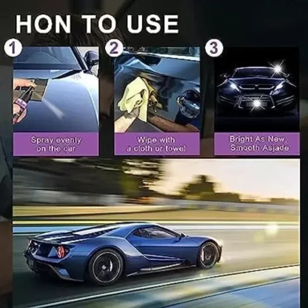 High Protection Quick Car Coat Ceramic 3 In 1 Coating Spray (120 ML) BUY ONE GET ONE FREE