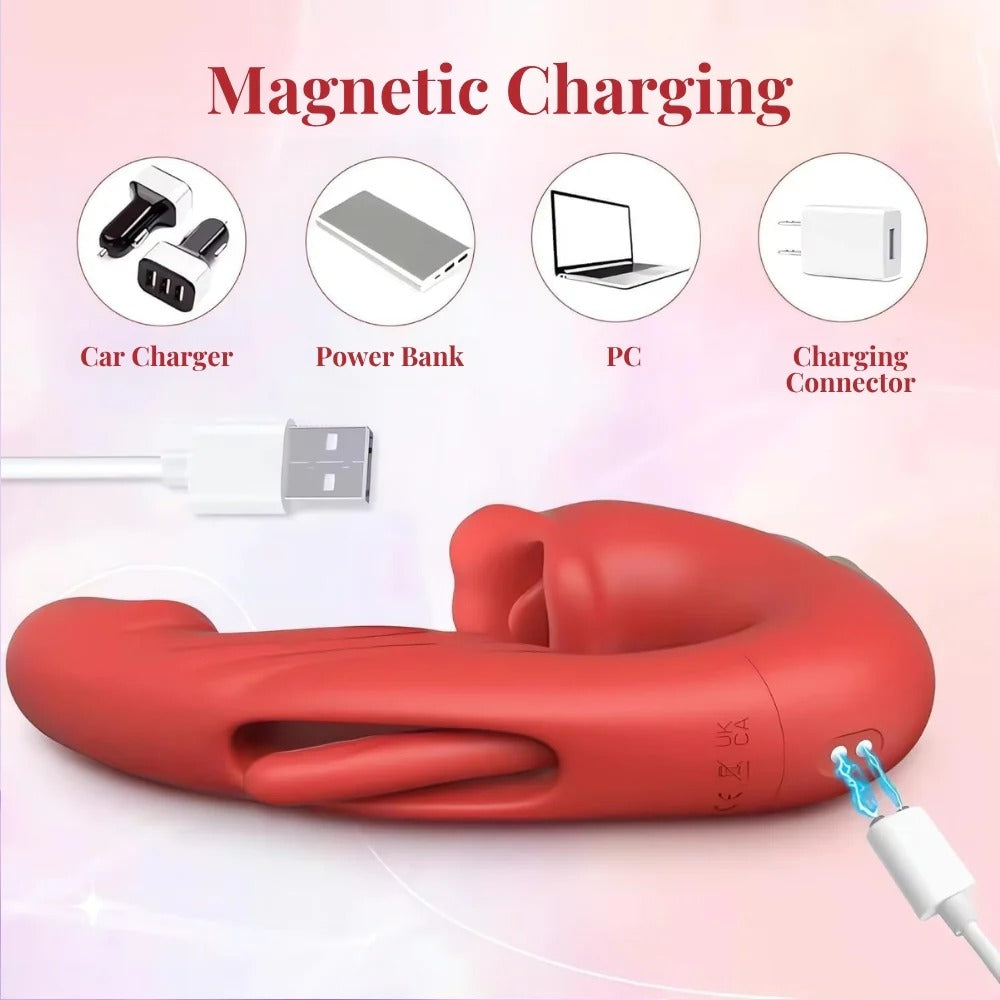 💋 Sale 70% OFF 💋 2026 Upgraded LUVORA™ 4-in-1 Flapping & Licking Vibrator (U001)