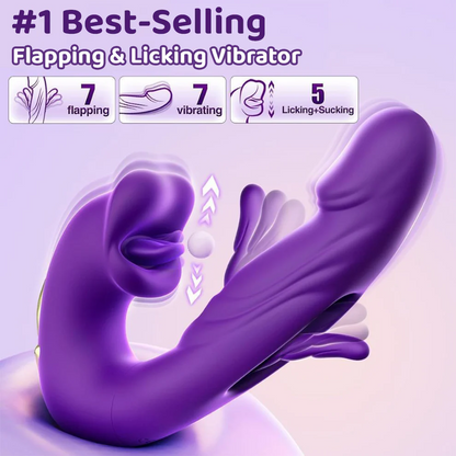 💋 Sale 70% OFF 💋 2026 Upgraded LUVORA™ 4-in-1 Flapping & Licking Vibrator (U001)