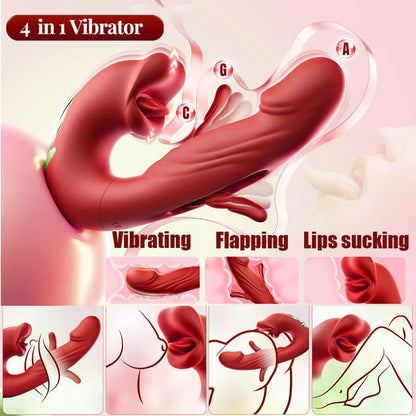 💋 Sale 70% OFF 💋 2026 Upgraded LUVORA™ 4-in-1 Flapping & Licking Vibrator (U001)