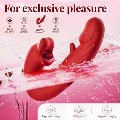 💋 Sale 70% OFF 💋 2026 Upgraded LUVORA™ 4-in-1 Flapping & Licking Vibrator (U001)